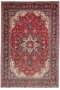 Tappeto Tabriz Persia Medaglione Rosso Blu 200x293 Cm