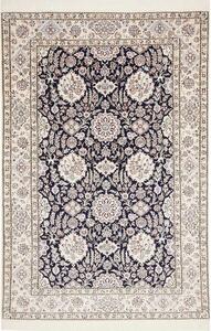 Tappeto Nain 6la Persia Floreale Blu Crema 153x232 Cm