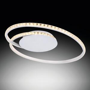 Plafoniera neoclassico DASY LED , in alluminio, bianco D. 50 cm 43x50 cm, 1850 LM NOVECENTO
