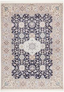 Tappeto Nain 6la Persia Medaglione Blu Crema 180x246 Cm