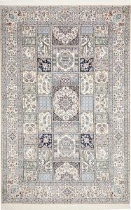 Tappeto Nain 6la Persia Astratto Avorio Azzurro 163x257 Cm