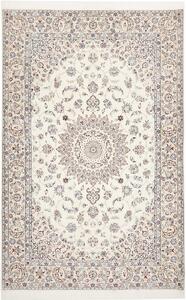 Tappeto Nain 6la Persia Medaglione Avorio Blu 141x214 Cm