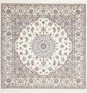 Tappeto Nain 6la Persia Medaglione Crema Blu 164x163 Cm
