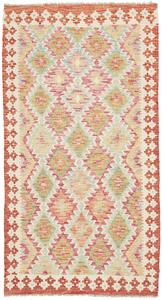 Tappeto Kilim Afghanistan Astratto Terracotta Rosa 102x192 Cm