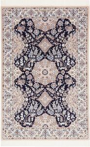 Tappeto Nain 6la Persia Medaglione Blu Crema 104x158 Cm