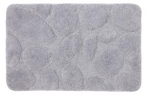 Tappeto antiscivolo rettangolare Pebbles in 100% poliestere grigio 80 x 50 cm