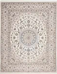 Tappeto Nain 6la Persia Medaglione Crema Blu 251x311 Cm