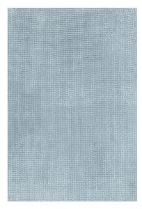 Tappeto antiscivolo rettangolare Fluffy in poliestere azzurro 80 x 50 cm