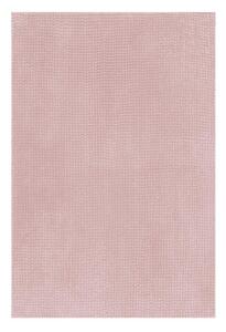 Tappeto antiscivolo rettangolare Fluffy in poliestere rosa 80 x 50 cm