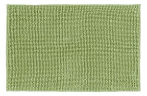 Tappeto antiscivolo rettangolare Fluffy in 100% poliestere verde 80 x 50 cm