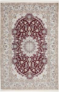 Tappeto Nain 6la Persia Medaglione Bordeaux Crema 200x307 Cm