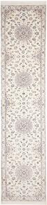 Tappeto Nain 6la Persia Floreale Crema Blu 87x400 Cm