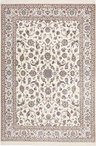 Tappeto Nain 6la Persia Medaglione Crema Blu 205x302 Cm