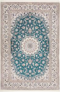 Tappeto Nain 6la Persia Medaglione Acqua Crema 203x303 Cm