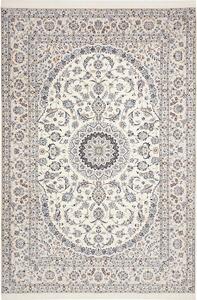 Tappeto Nain 6la Persia Medaglione Crema Blu 212x315 Cm