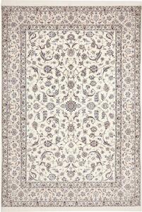 Tappeto Nain 6la Persia Floreale Crema Blu 211x306 Cm