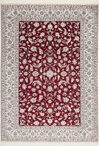Tappeto Nain 6la Persia Medaglione Rosso Crema 210x302 Cm