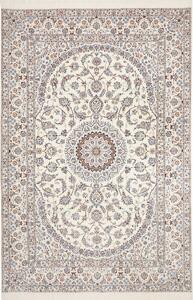 Tappeto Nain 6la Persia Medaglione Crema Blu 208x312 Cm