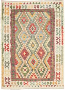 Tappeto Kilim Afghanistan Geometrico Multicolore Beige 153x210 Cm