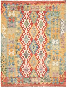 Tappeto Kilim Afghanistan Geometrico Multicolore Vivace 153x202 Cm