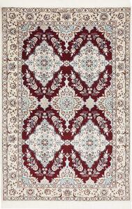 Tappeto Nain 6la Persia Floreale Rosso Crema 108x165 Cm