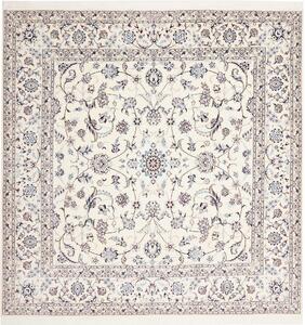 Tappeto Nain 6la Persia Medaglione Avorio Blu 208x210 Cm