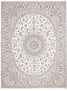 Tappeto Nain 6la Persia Medaglione Crema Blu 304x409 Cm