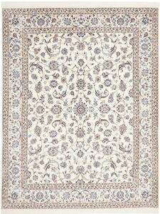 Tappeto Nain 6la Persia Medaglione Avorio Blu 197x250 Cm