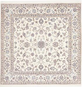 Tappeto Nain 6la Persia Medaglione Crema Blu 204x205 Cm