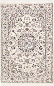 Tappeto Nain 6la Persia Medaglione Crema Azzurro 103x159 Cm