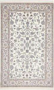 Tappeto Nain 6la Persia Floreale Bianco Azzurro 160x255 Cm
