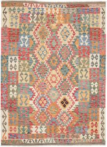 Tappeto Kilim Afghanistan Astratto Multicolore Vivace 171x237 Cm