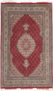 Tappeto Tabriz 50 Raj Mahi Persia Medaglione Rosso Avorio 120x200 Cm