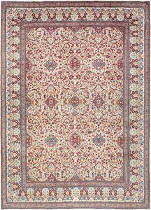 Tappeto Kashan Persia Floreale Crema Rosso 248x345 Cm