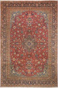 Tappeto Shahreza Persia Medaglione Rosso Blu 287x430 Cm