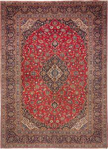 Tappeto Ardakan Persia Medaglione Rosso Blu 282x392 Cm