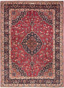 Tappeto Mashad Persia Medaglione Rosso Blu 240x332 Cm