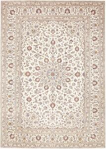Tappeto Kashan Persia Medaglione Avorio Rosso 243x342 Cm