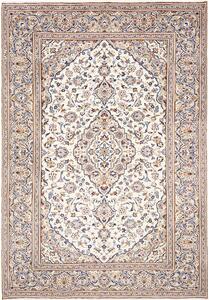 Tappeto Kashan Persia Medaglione Crema Beige 245x350 Cm