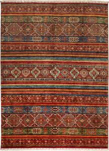 Tappeto Samarkand Pakistan Astratto Multicolore Vivace 178x246 Cm