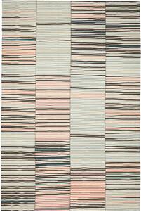 Tappeto Kilim Persia Geometrico Blu Rosa 200x305 Cm