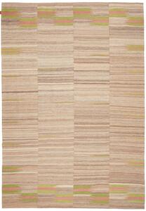 Tappeto Kilim Persia Geometrico Beige Verde 217x317 Cm