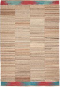 Tappeto Kilim Persia A Righe Beige Marrone 223x322 Cm