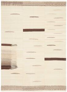 Tappeto Kilim Persia Geometrico Ecrù Marrone 165x233 Cm