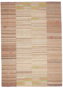Tappeto Kilim Persia Astratto Beige Marrone 214x304 Cm