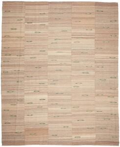 Tappeto Kilim Persia Astratto Beige Marrone 277x337 Cm