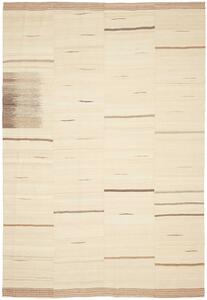 Tappeto Kilim Persia Astratto Beige Marrone 218x320 Cm