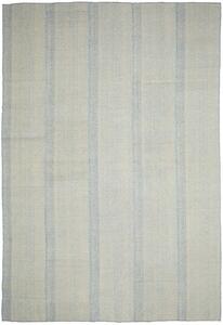 Tappeto Kilim Persia Astratto Bianco Sporco Azzurro 222x330 Cm