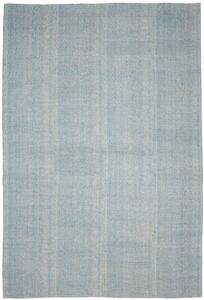 Tappeto Kilim Persia Tinta Unita Azzurro Tenue 203x302 Cm