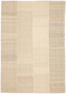 Tappeto Kilim Persia Geometrico Crema Beige 167x238 Cm